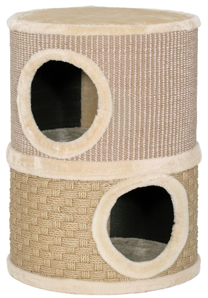 PawHut Krabpalen toren, 49 cm hoog, Ø35,5 cm, tweelaags Productafbeelding 