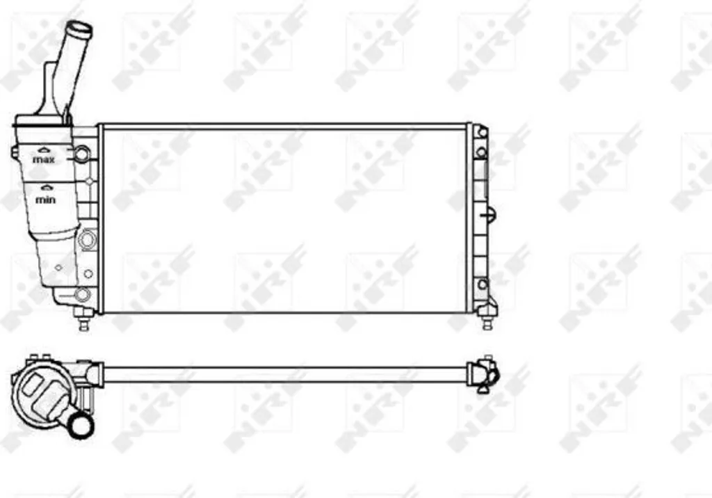 Radiateur Moteur pour Fiat Punto : Pièce de Rechange Standard OE 46527489