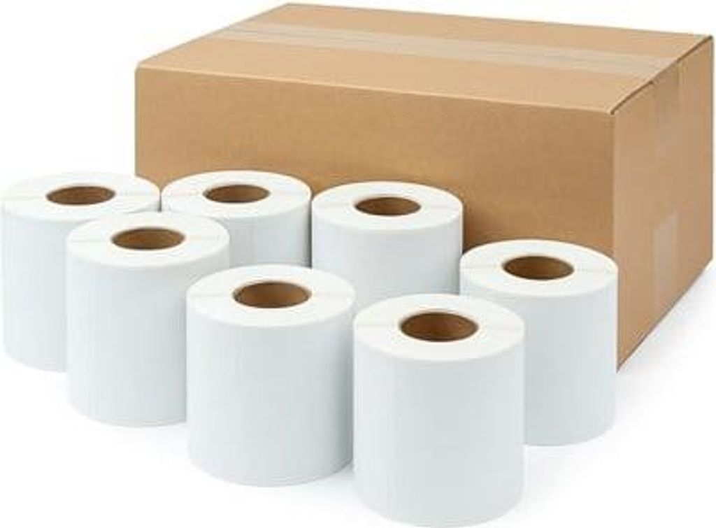 Selbstklebende Thermetiketten 100 x 150 mm, kleine Rolle mit 4200 Stück