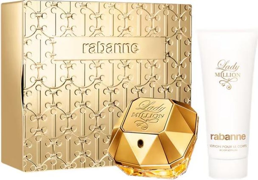 Paco Rabanne Lady Million Zestaw Woda perfumowana, 80 ml + Balsam do ciała, 100 ml