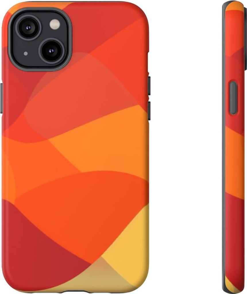 Warme, abstrakte Formen – Hülle Kompatibel mit iPhone 14 Plus