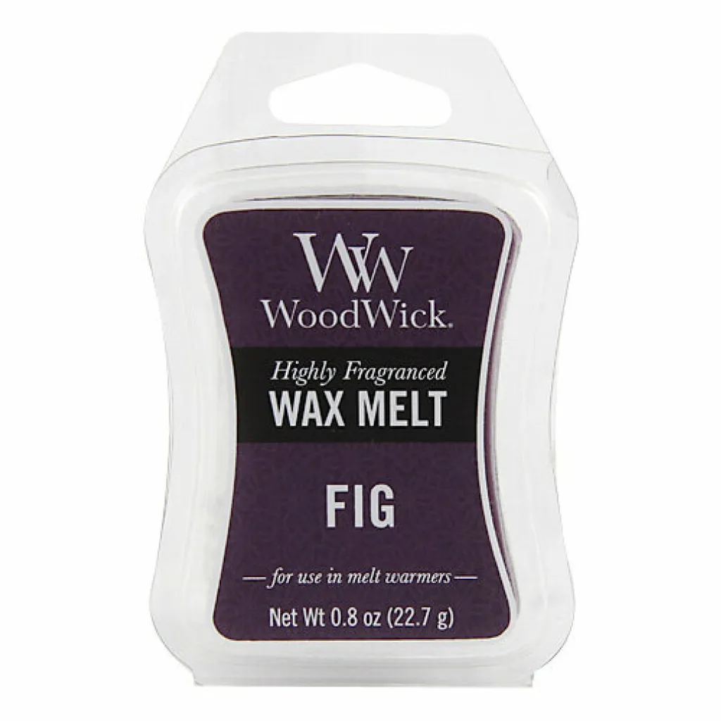 Galet de cire parfumée Fig Woodwick 22,7 g pour diffuseur d'ambiance