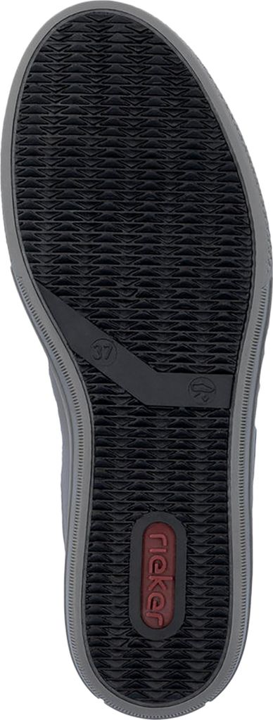 Rieker Damen Sneaker Leder MemoSoft Reißverschluss L59L1, Größe:37 EU, Farbe:Silber