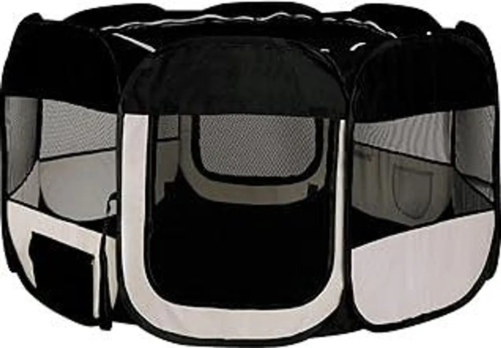 lionto Box per Cuccioli Pop-up Ø 110 cm | Recinto in Tessuto Oxford