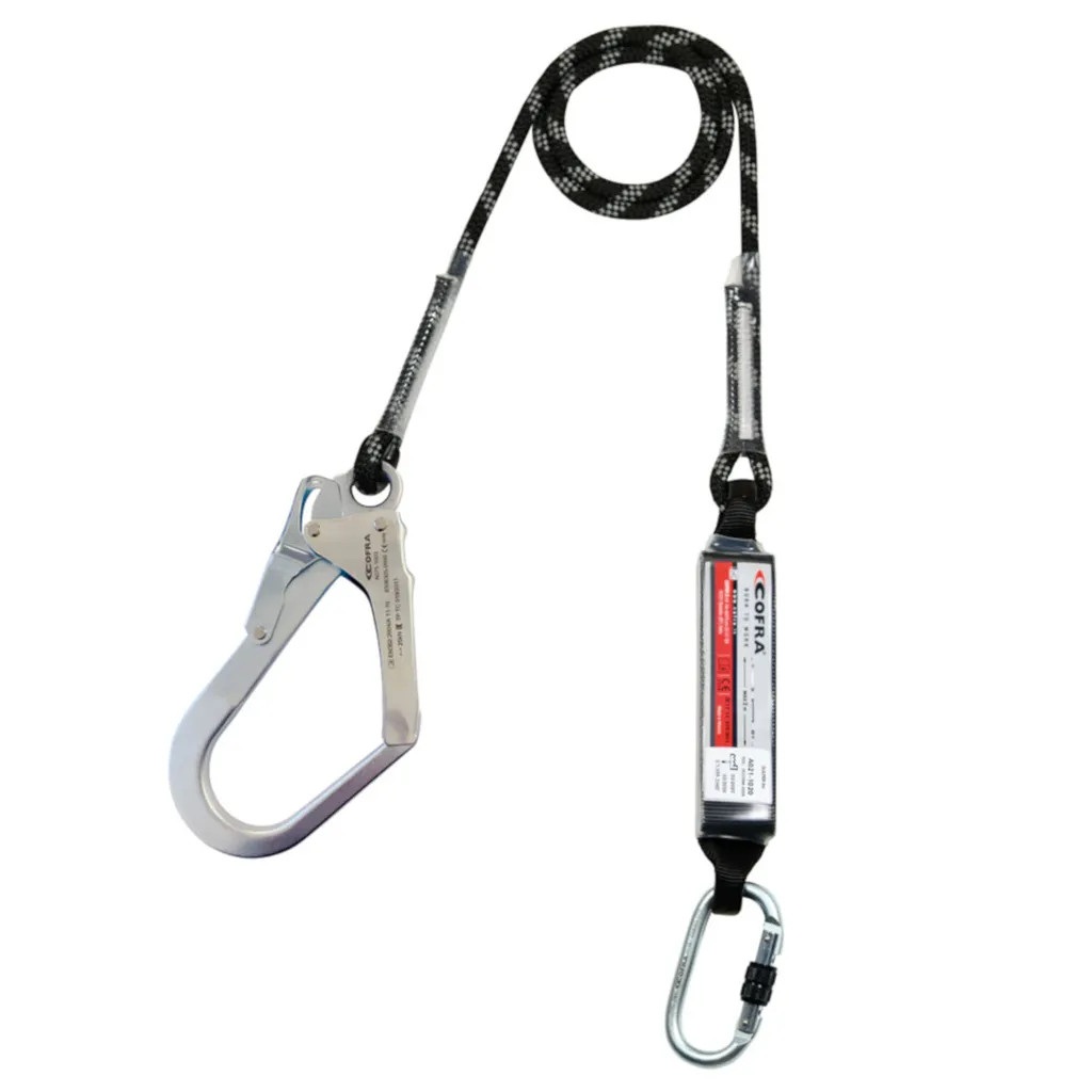 Amortisseur de chute 2 mètres robuste en sangle polyester de qualité
