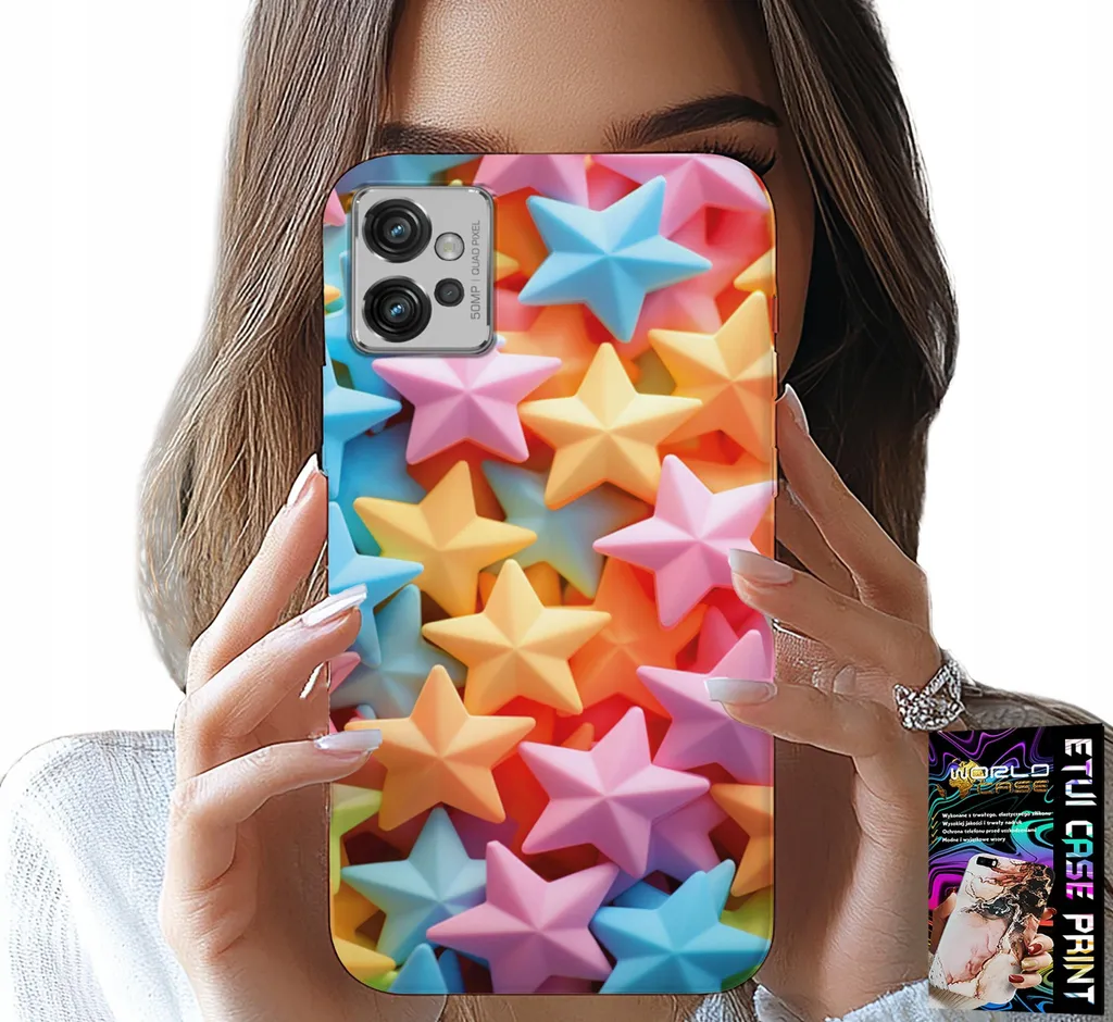 Custodia Motorola G32 Bambini/Ragazzi - Stelle Colorate + Protezione