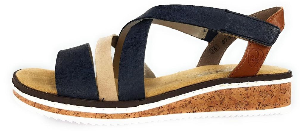 Sandales plates Rieker pour femmes, modèle Gurgaon, couleur Image du produit 