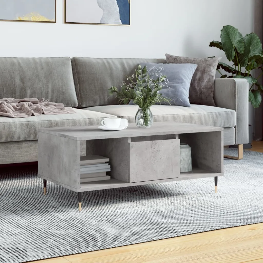 Tavolino da Caffè Grigio Cemento 90cm | Eleganza Urbana The Living Store - 2