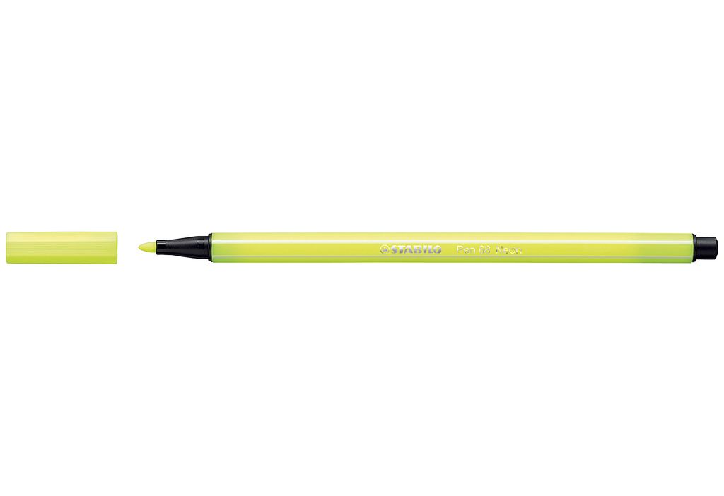 STABILO Pen 68, 1 kol., Żółty, Końcówka pociskowa, 1 mm, Zdjęcie produktu 