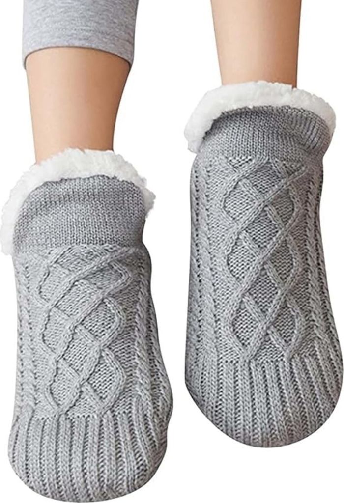 Interiérové protišmykové pletené termoponožky, Ponožky s Obrázok produktu 3