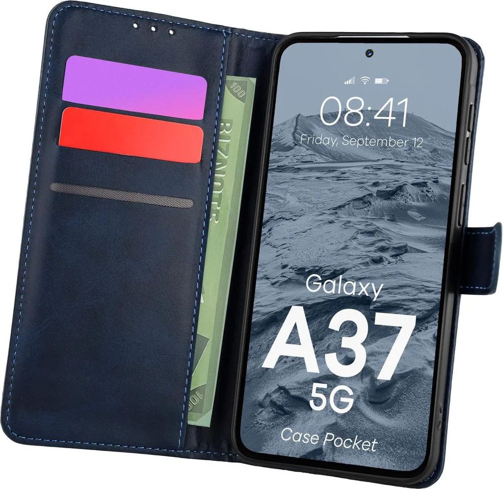 Handyhülle mit Klappe für Galaxy A37 5G, Bizon Case Pocket, Produktbild 