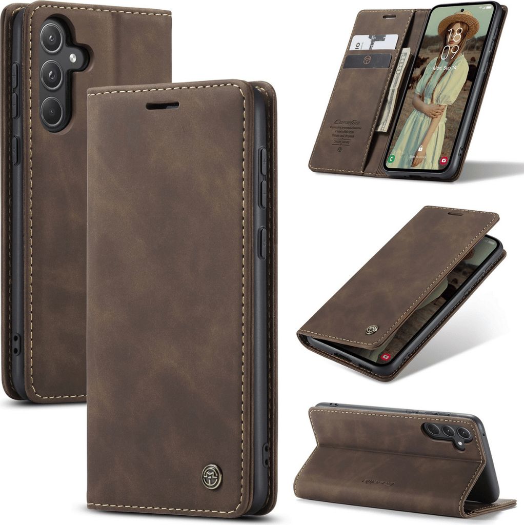 Schutzhülle für Samsung Galaxy A17 5G Klapphülle Schutzhülle Tasche Schutzglas 9H