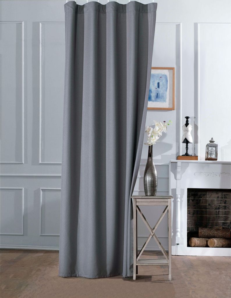 Gardinella - Vorhang ESTORINA GRAU 130 cm x 220 cm –  Produktbild 
