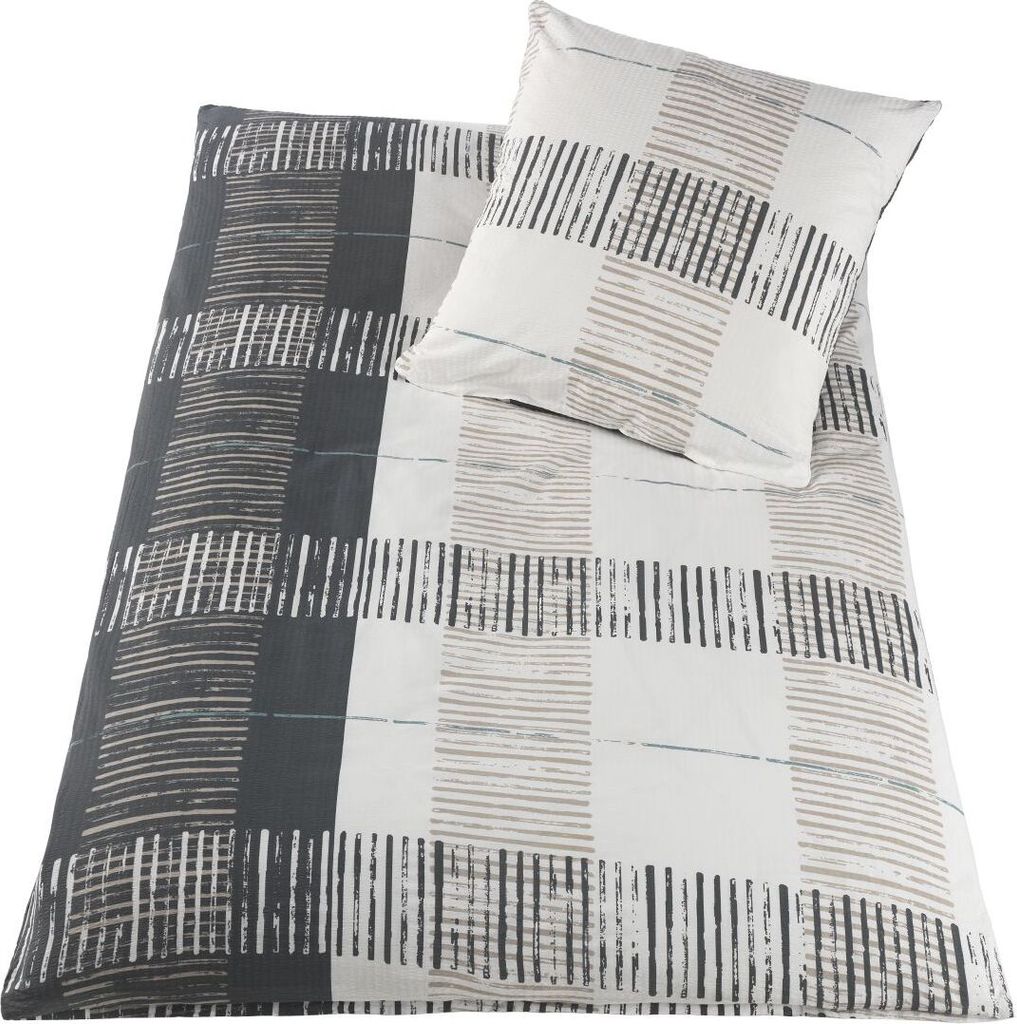 Optidream Baumwoll Seersucker Bettwäsche 135 x 200 cm Produktbild 