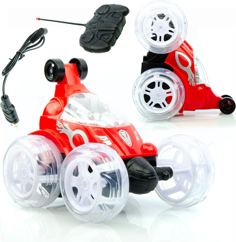 Rosfix Speed and Red - RC-Auto Tanzend | 800mAh Akku, LED-Lichter, 40MHz | Für Kinder ab 3 Jahren, Innen/Außen | Ferngesteuertes Auto