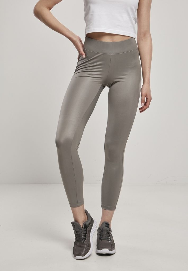Urban Classics Ladies - Kunstleder Leggings asphalt - XL