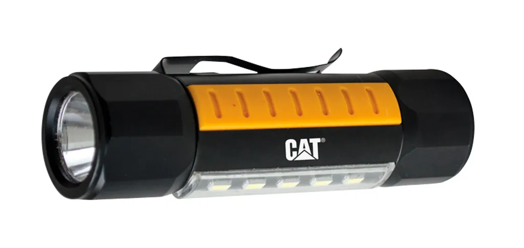 Lampe CAT CT3410 robuste avec double faisceau lumineux et base aimantée