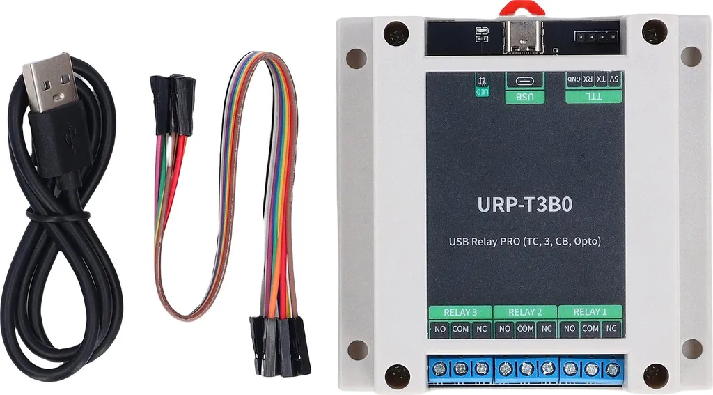 Carte de Contrôle Relais USB 5V 3 Voies pour Automatisation et Domotique