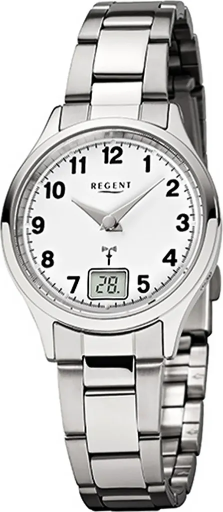Montre Radio Bracelet Argent Regent FR-193 en Acier Inox - Précision Absolue