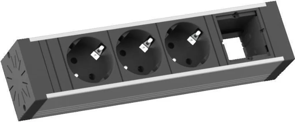 BACHMANN VENID 3x contatto di terra, 1x ABD, nero