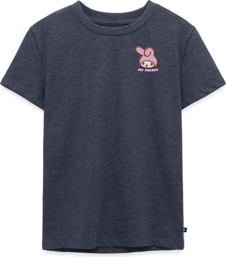 Spreadshirt My Melody Stick Portrait Kinder Premium T-Shirt, 122/128 (6 Jahre), Jeansblau