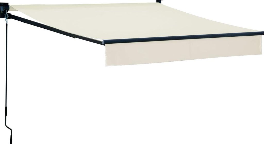 Store banne SAULE 2,5 × 2m - Toile beige et structure grise Image du produit 
