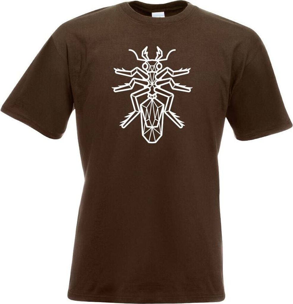 Kiwistar - T-Shirt - Chocolate - Ameisen Polygon Motiv Bedruckt Funshirt Design Print - mit Motiv Bedruckt - Funshirt Design - Sport - Freizeit - H...