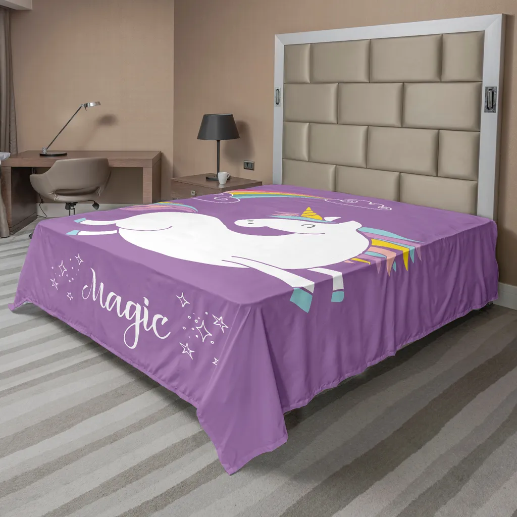 Analisi Lenzuolo ABAKUHAUS Unicorno | Microfibra 260x228 Lavanda