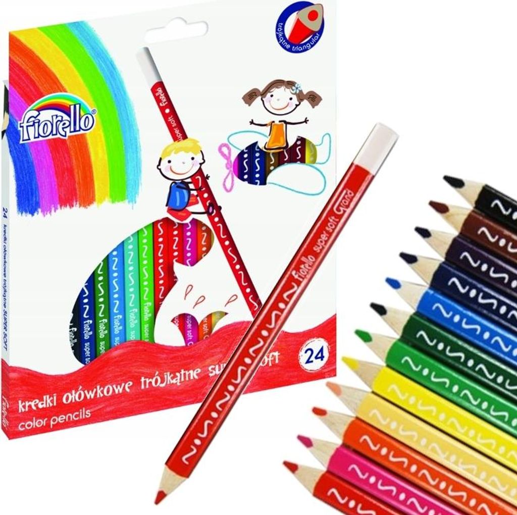 Fiorello Super Soft Buntstifte 24kol Dreieckig 170-2188 Produktbild 