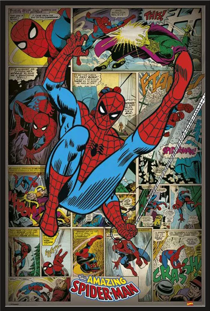 Affiche Spider-Man encadrée vitre acrylique : fini les posters froissés !