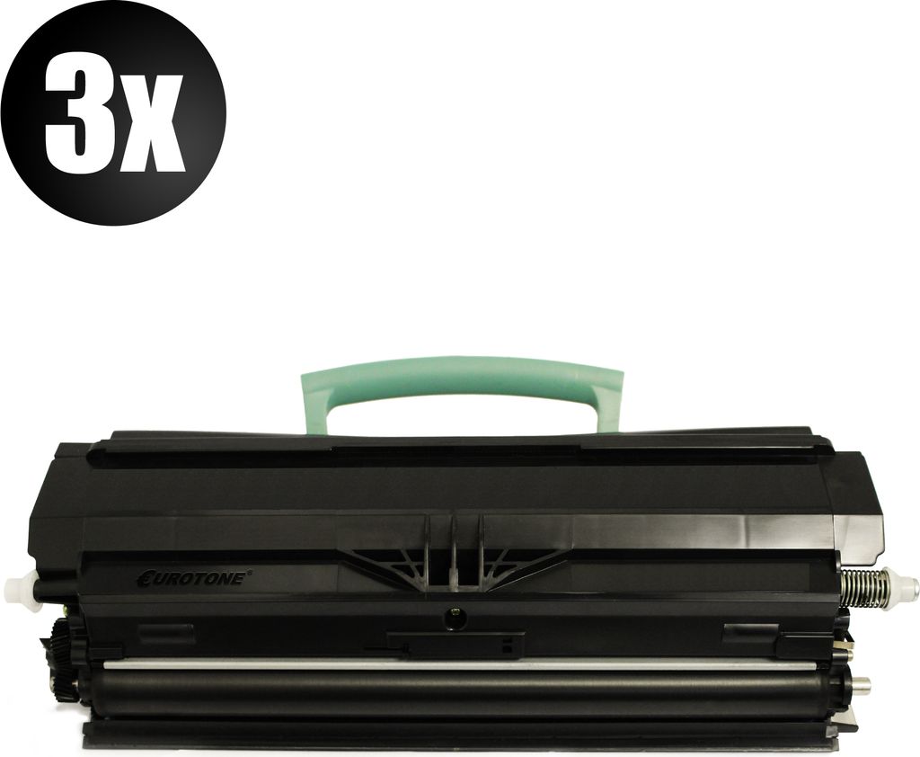 3x Eurotone Toner Alternative für Lexmark 0024036SE Black Schwarz