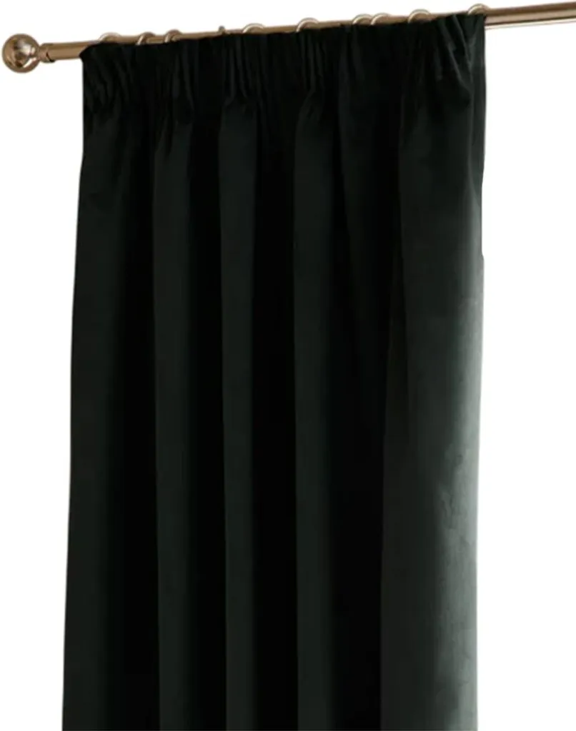 Rideau isolant velours noir Furn Ultimate contre lumière et regards