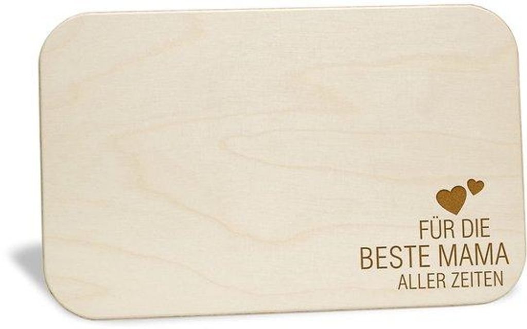 Persönlich gestaltete Frühstückstischplatte mit Gravur | Geschenk für Mama zum Muttertag, Geburtstag, Weihnachten | Persönlich gestalteter Fr...