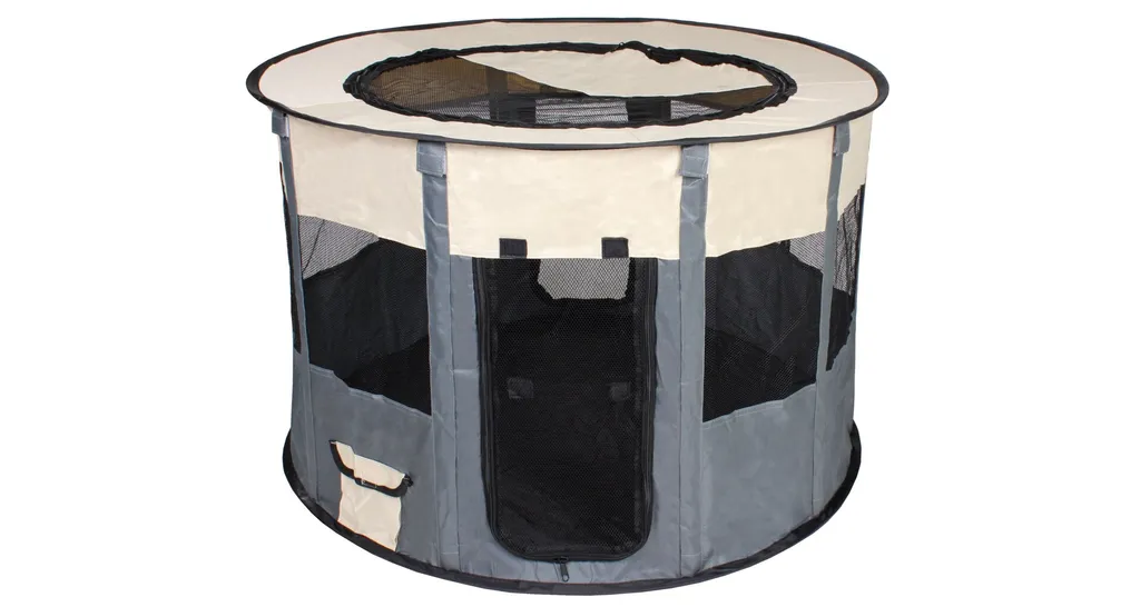 Merco Pet Box per Cani Rotondo Grigio - Offerta Esclusiva 1 pz
