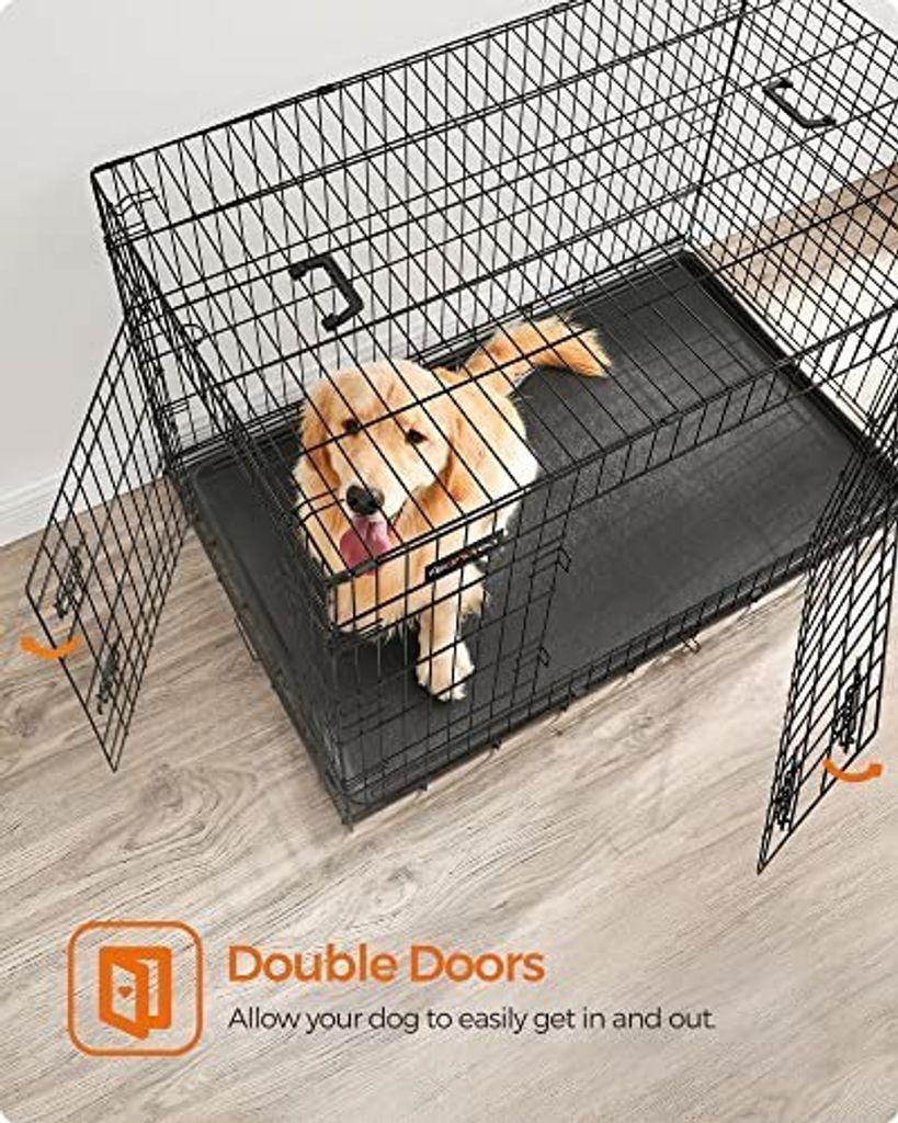 Klietka pre psa, skladacia, dĺžka 122 cm, 2 dvere, Xxl, Obrázok produktu 3
