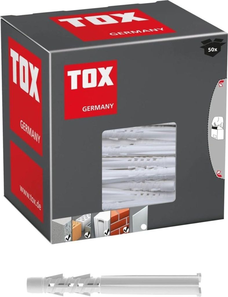 TOX Allzweck-Rahmendübel Tetrafix XL 8/80, 6 Stück, 021700101