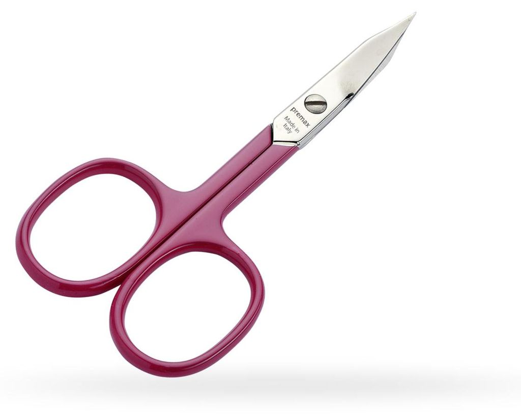 PREMAX Haut- und Nagelschere - Fuchsia - OMNIA Linie 87499 C50 Kohlenstoffstahl - Nickel 9 cm - 3 1/2
