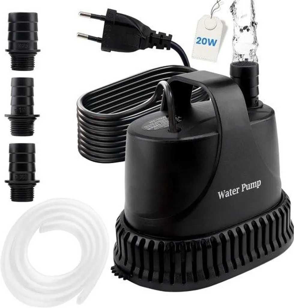 Pompe d'aquarium silencieuse 1200 l/min - 20W haute performance 230V