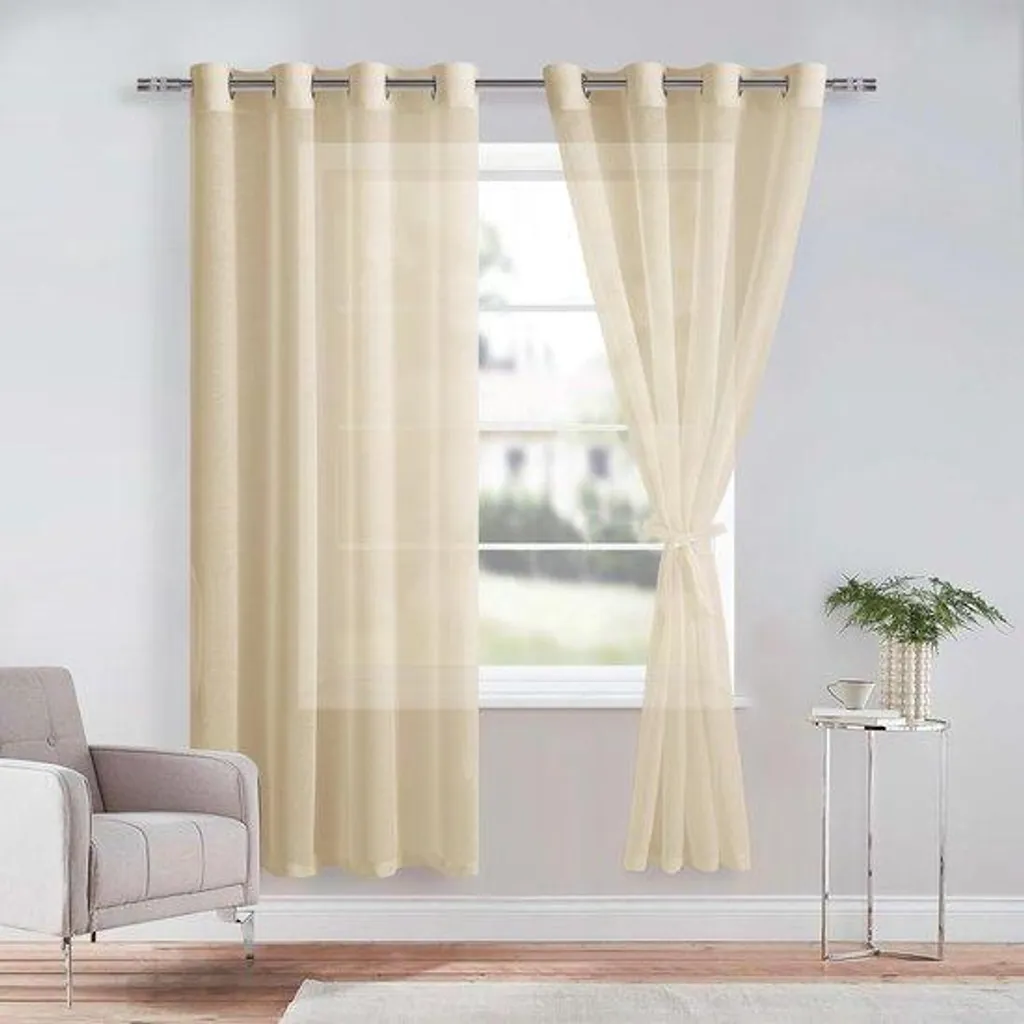 Paire de Brise-bise Transparents 175x140 cm - Fixation Stable à Vis