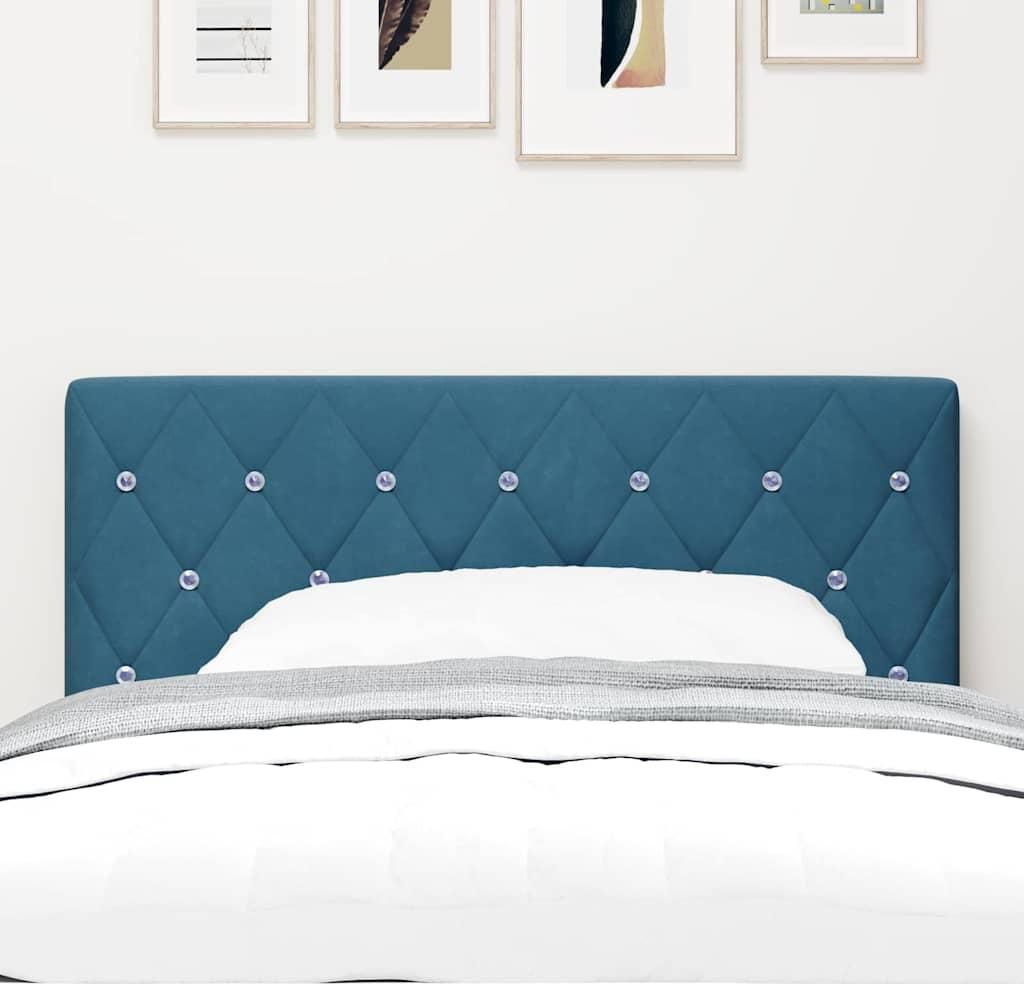 " "Bettkopfteil Moderner design - Kopfteil fürs Bett - mit Kopfteil Dunkelblau 90 cm Kunstleder NeuMöbel 3592042