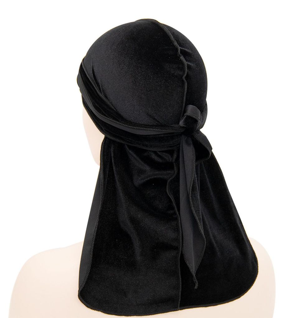 Kopftuch/Mütze im Hip-Hop-Stil, einfarbig, elastisch, übergroß, Samt, langes Kopftuch/Bandana für Damen und Herren, ideal für Outdoor-Aktivit...