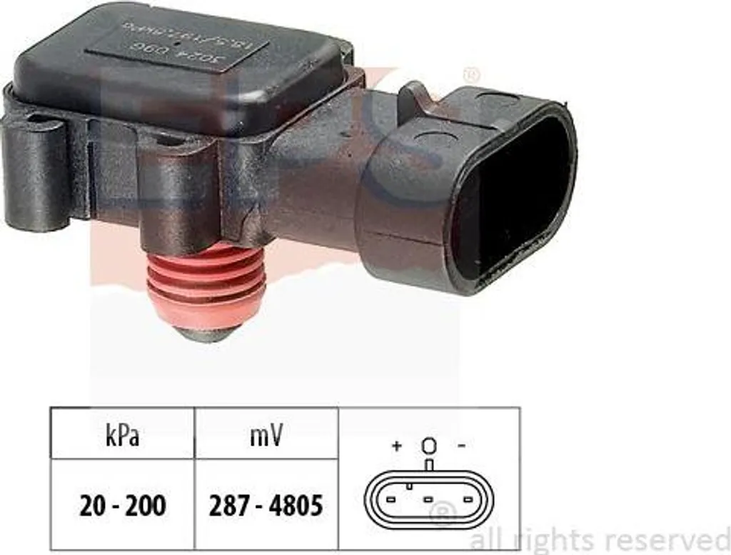 Capteur de Pression d'Air pour Réparer Admission Opel Astra G et Combo