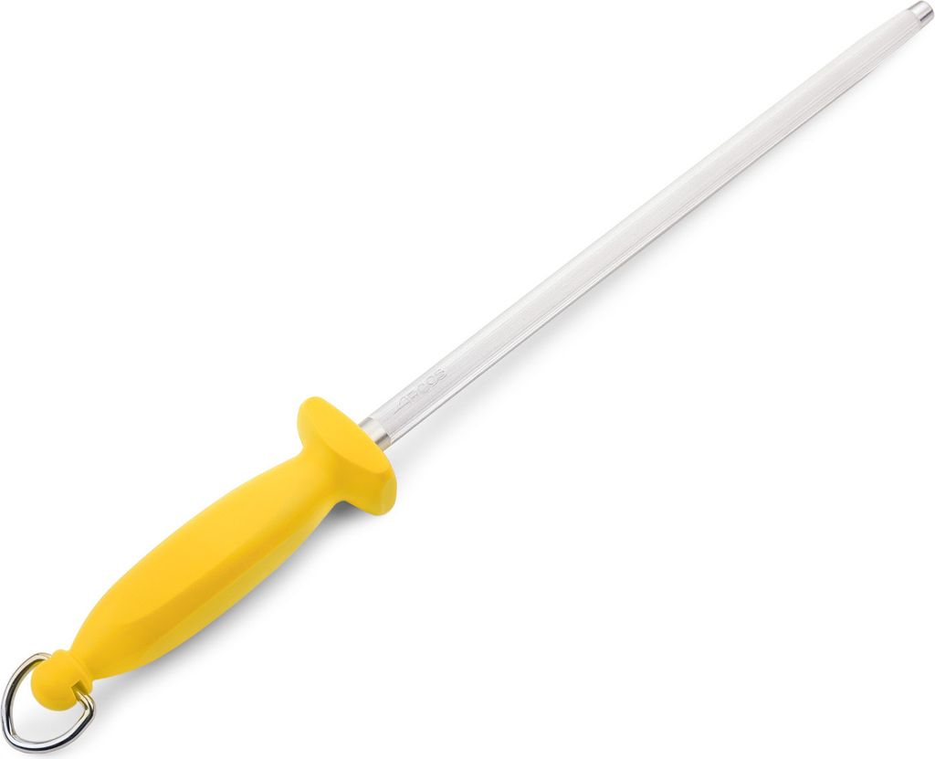 Messerschärfer Chaira Arcos 278515 mit 30 cm Klinge aus Kohlenstoffstahl und gelbem Polypropylen mango mit 13 mm Klingenabdeckung ø 13 mm