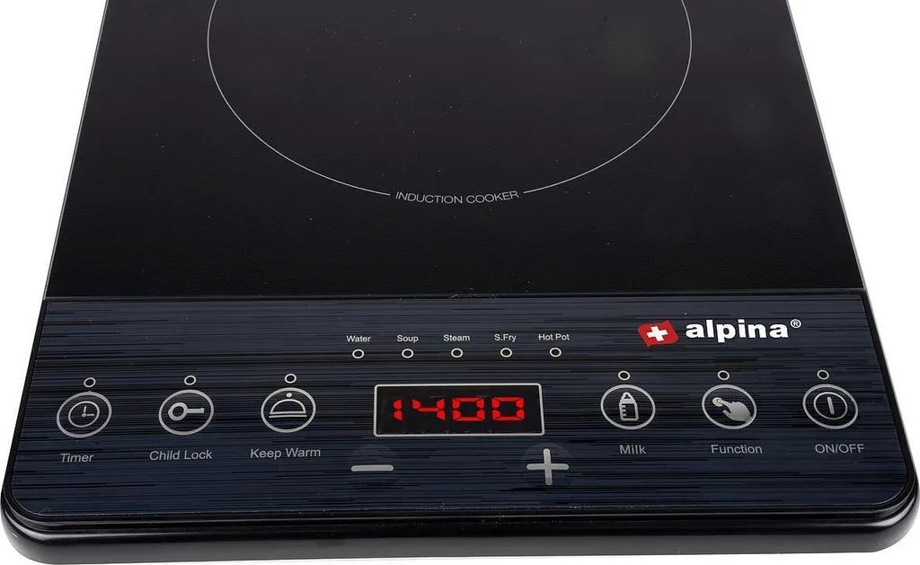Réchaud Induction Pose Libre 2000W Noir avec Panneau Tactile et Sécurité - 11