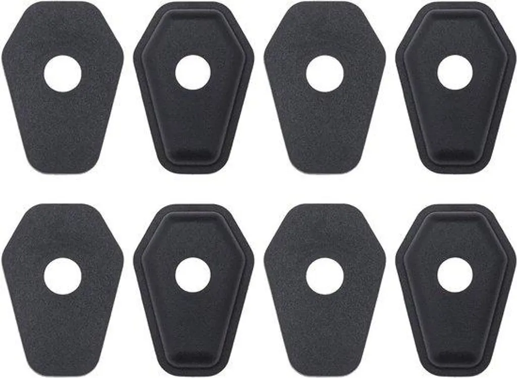 Kit 4 Plaques d'Adaptation Clignotants - Caches Noirs pour Trous Montage