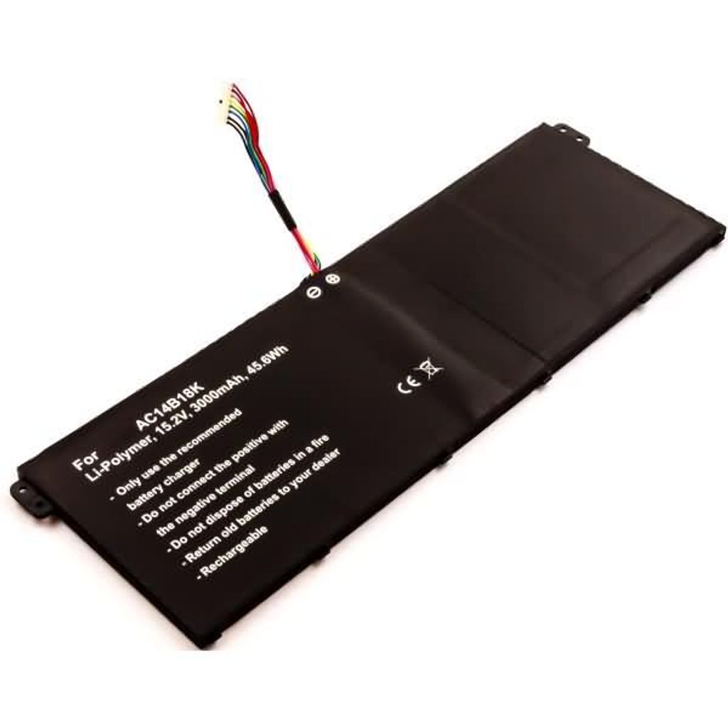 Akku für Acer Aspire R3-131T Li-Pol 15,2 Volt 3000 mAh schwarz.