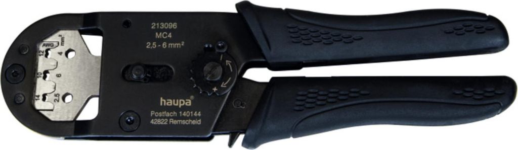 HUPcompact HC05 Crimpwerkzeug für MC4-Stecker – kompaktes Präzisionswerkzeug mit 5 kN Crimpkraft - Maxami