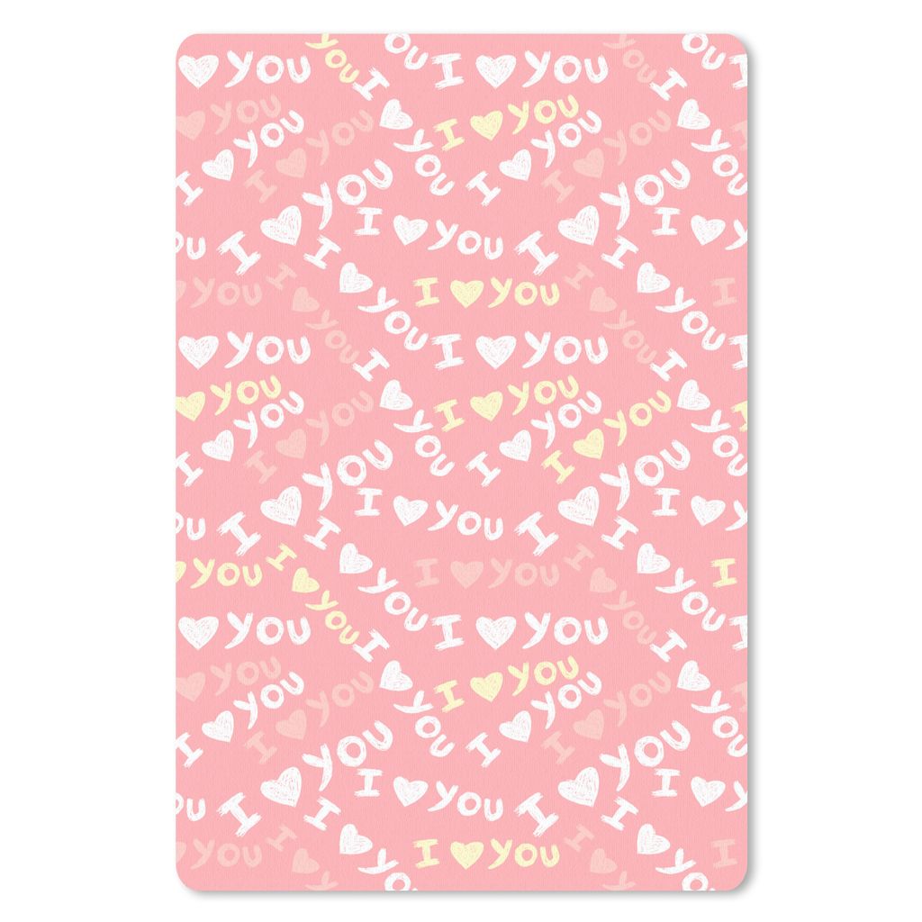 MuchoWow Mauspad Mousepad Liebe - Sprichwörter - Valentinstag 18x27 cm - Mousepads - Maus Mat - Pad - Mausunterlage