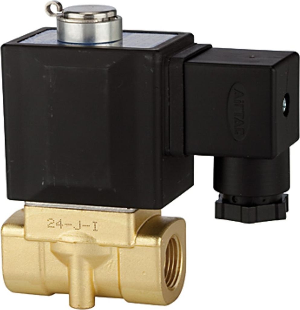 Riegler 2/2-Wege-MV., MS, NO, direktg., 24 V DC, G 1/4, PN 0-20 bar