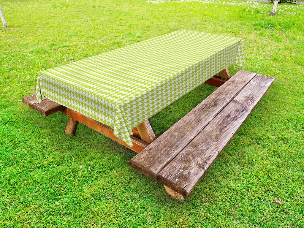 ABAKUHAUS Tovaglia Pied-de-Poule 145x305 cm | Esterno e Interno